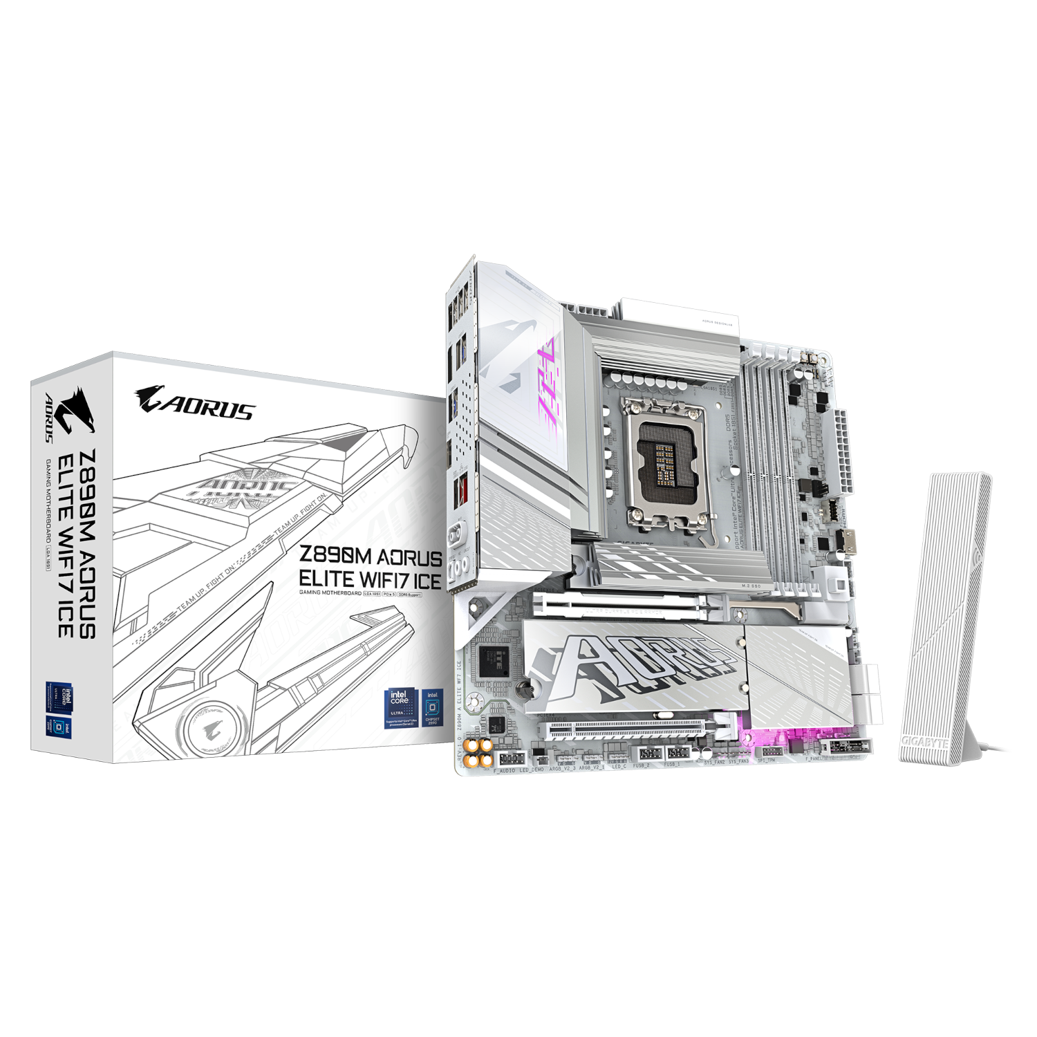 לוח אם Gigabyte Z890M AORUS ELITE WIFI7 ICE
