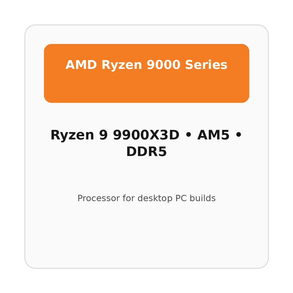 AMD Ryzen 9 Ryzen 9 9900X3D processor