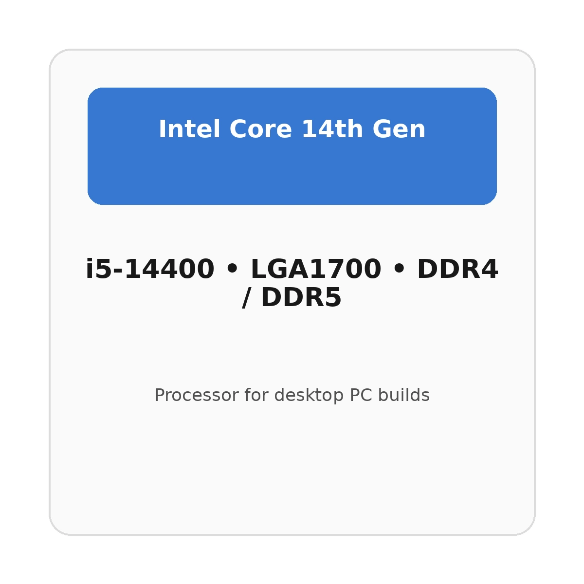 מעבד Intel Core i5 i5-14400