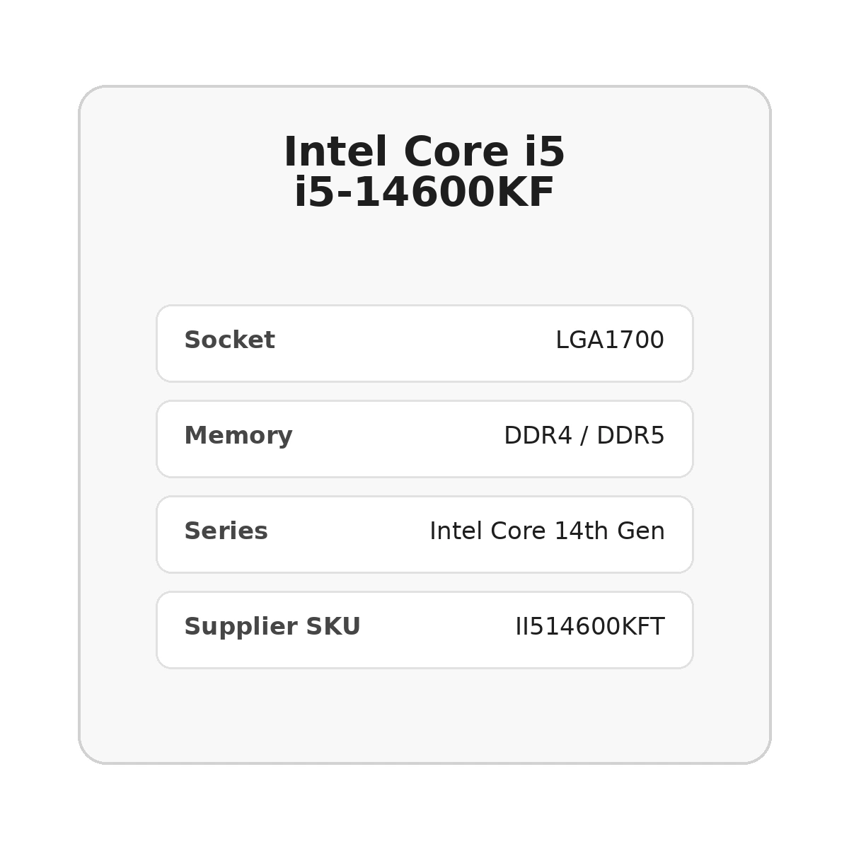 מעבד Intel Core i5 i5-14600KF