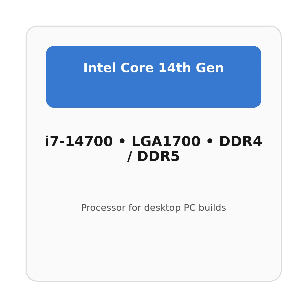 מעבד Intel Core i7 i7-14700