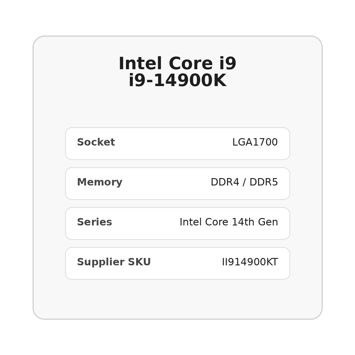 Intel Core i9 i9-14900K processor